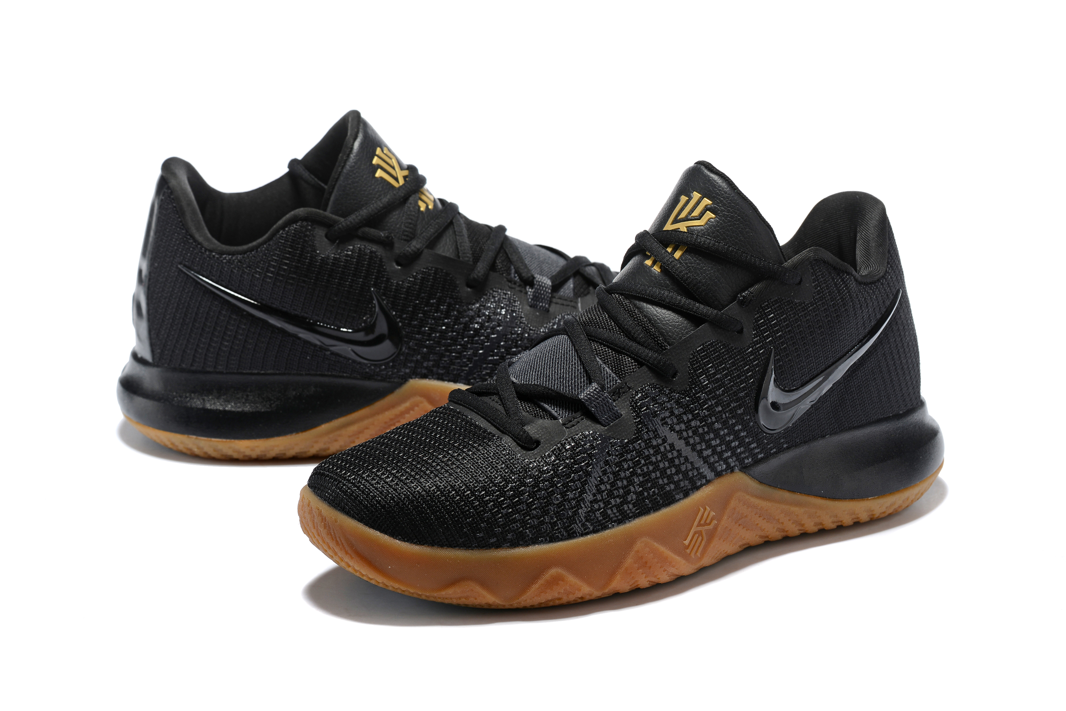 New Men Nike Kyrie Flytrap Black Brown Shoes - Click Image to Close